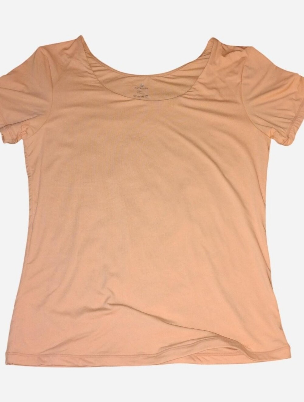 PINSPARK Peach Scoop Neck Short Sleeve Athletic Top - Size S NWT